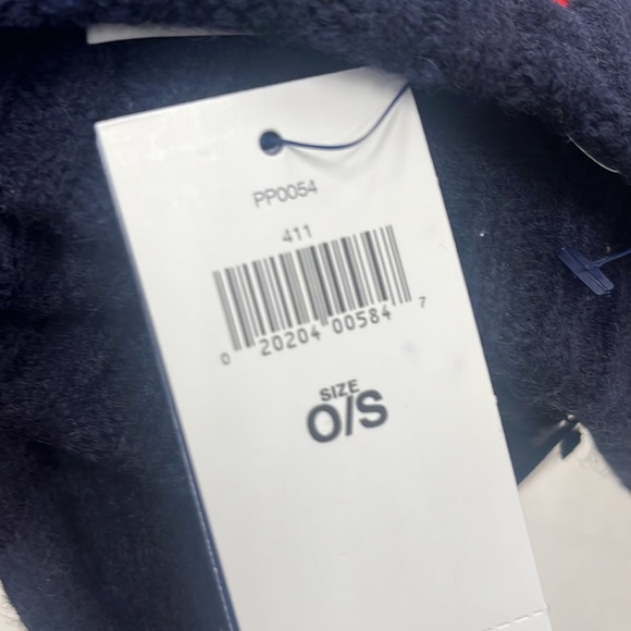 Polo Ralph Lauren Wool Cuffed Ribbed Beanie Cap NWT Blue Navy - Picture 5 of 6